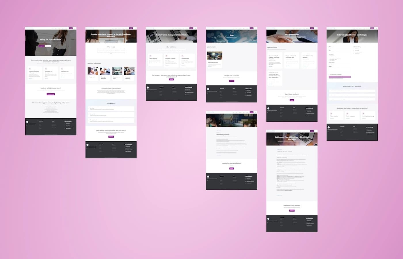 Designkoncept för CG Consulting — Figma